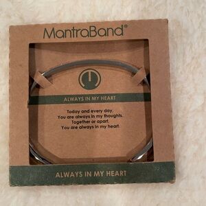 MantraBand silver plated Always in my Heart Bracelet